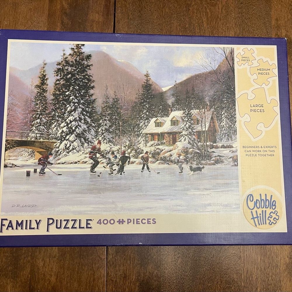 Cobble Hill  Winter Scene Family Puzzle - 400 Pieces